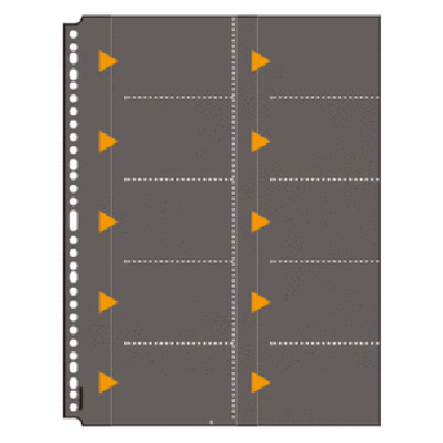 ナカバヤシ ポケット替台紙 カードホルダー 10ポケット 10枚入 BCR-4N-N