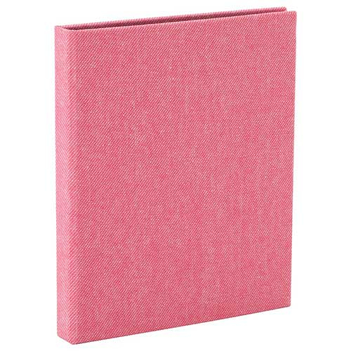 アルバム ナカバヤシ cotto. （コット）黒台紙フォトアルバム L判タテ1段ポケット A-COPL-241-P/M ピンクの商品画像1枚目