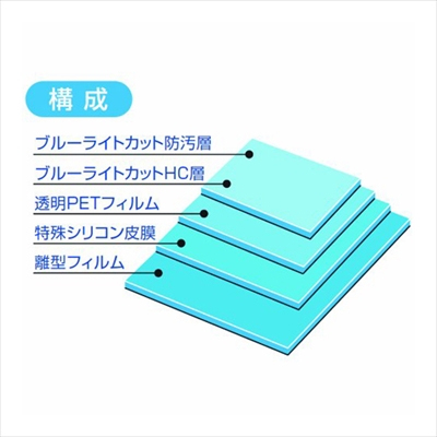 ナカバヤシ Digio2 液晶保護フィルム 透明 ブルーライトカット 光沢 気泡レス加工 13.3インチワイド対応 SF-FLKBC133W (tm)