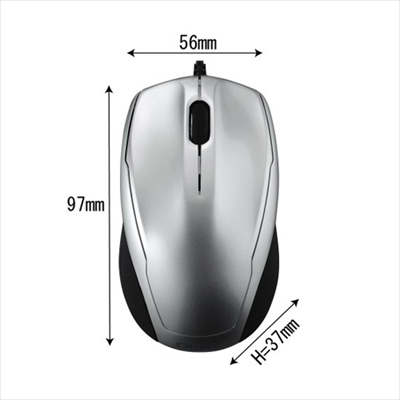 ナカバヤシ Digio2 BlueLED 3ボタンマウス サイドラバー加工 ホワイト MUS-UKT92W (tm)