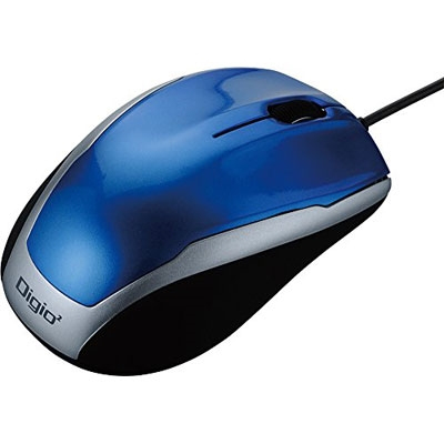 ナカバヤシ Digio2 有線 3ボタンマウス BlueLED ブルー MUS-UKT115BL (tm)