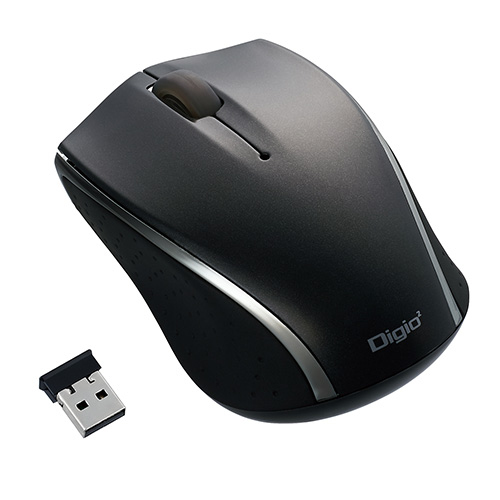 ナカバヤシ 小型無線3ボタンBlueLEDマウス MUS-RKT160BK ブラック (tm)