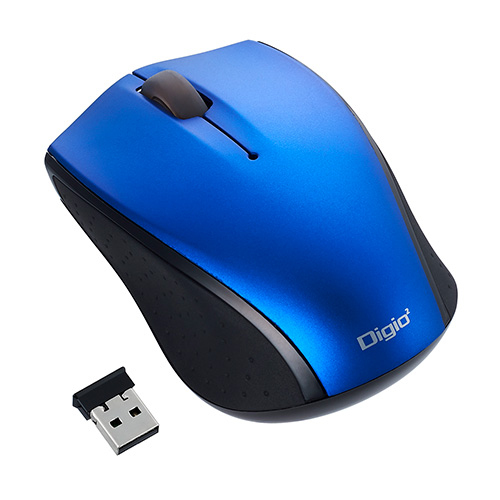 ナカバヤシ 小型無線3ボタンBlueLEDマウス MUS-RKT160BL ブルー (tm)