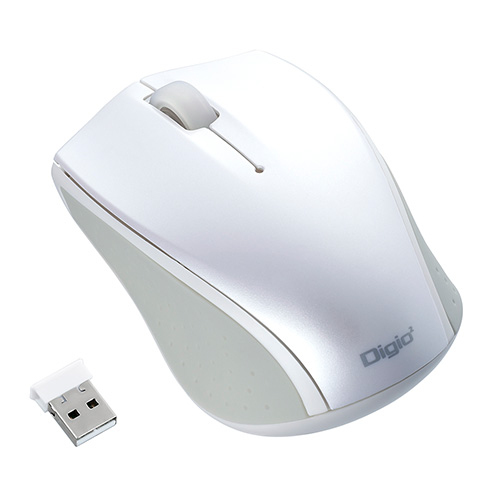 ナカバヤシ 小型無線3ボタンBlueLEDマウス MUS-RKT160W ホワイト (tm)