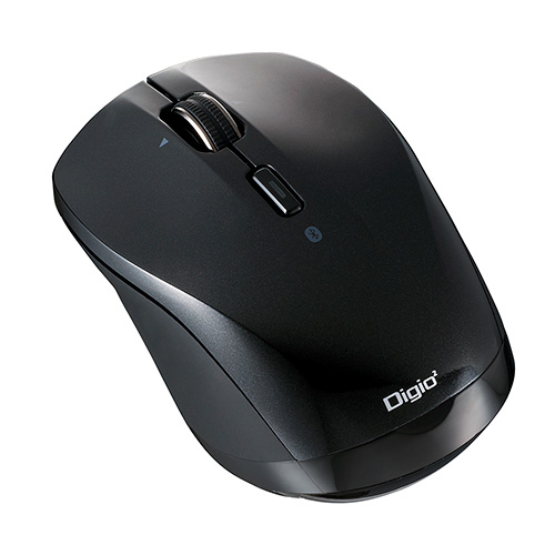 ナカバヤシ 高速スクロール 小型Bluetooth静音3ボタンBlue LEDマウス MUS-BKT163BK ブラック (tm)