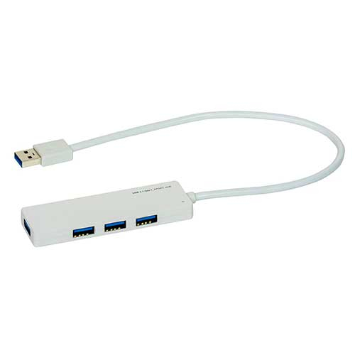 USB3.1Gen1 4ポートハブ【UH-3184シリーズ】30cmホワイト UH-3184W (tm)