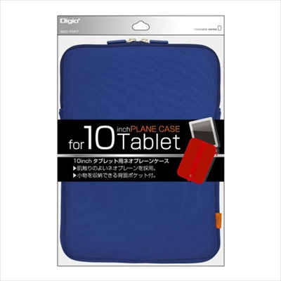 ナカバヤシ Digio2 タブレット用ネオプレーンケース ~10.6インチ ブルー SZC-TCF10BL (tm)