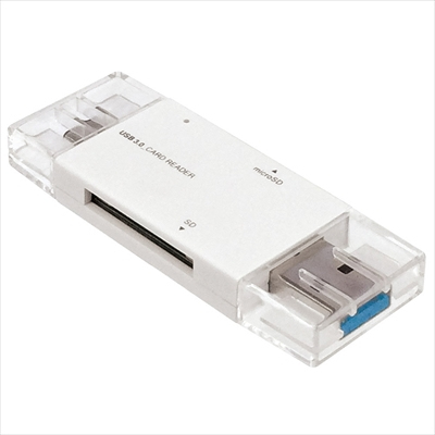 ナカバヤシ USB3.0Type-Cカードリーダー・ライター ホワイト CRW-DC3SD71W (tm)