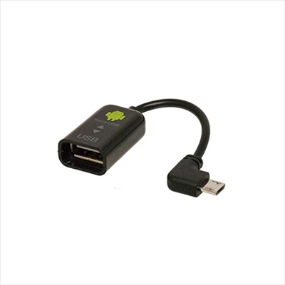 ナカバヤシ Digio2 microUSB-USB 変換ケーブル L型 10cm ブラック ZUH-OTGL01BK (tm)