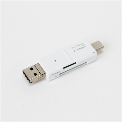 ナカバヤシ C&MICROB&A SDカードリーダー/ホワイト CRW-TCMSD72W (tm)