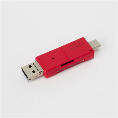 ナカバヤシ C&MICROB&A SDカードリーダー/レッド CRW-TCMSD72R (tm)