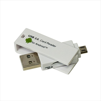 ナカバヤシ Digio2 USB2.0 カードリーダー・ライター microUSB microSD ホワイト CRW-DMSD64W (tm)