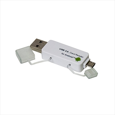 ナカバヤシ Digio2 USB2.0 カードリーダー・ライター microUSB SDカード ホワイト CRW-DSD63W (tm)