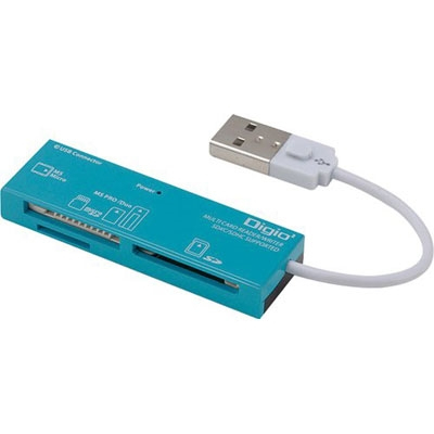 ナカバヤシ Digio2 マルチカードリーダー/ライター 40メディア対応 ブルー CRW-5M52NBL (tm)