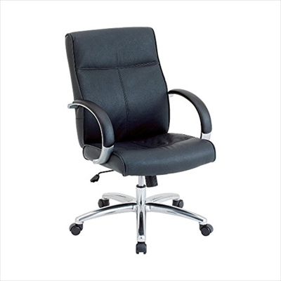 ナカバヤシ エグゼクティブチェア 本革張り ブラック RZE-A210BK (tm)