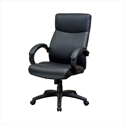 ナカバヤシ ソフトフィットレザーチェア ブラック CNL-602BK　(tm)　