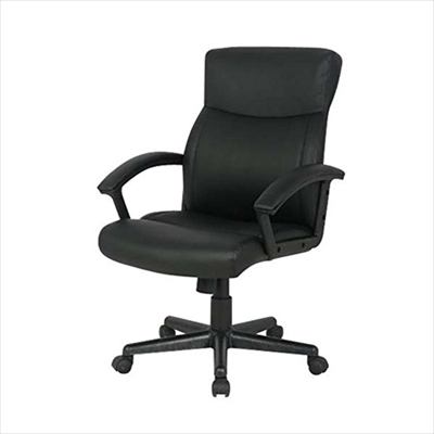 ナカバヤシ レザーチェア ローバック ブラック CNL-501BK　(tm)　