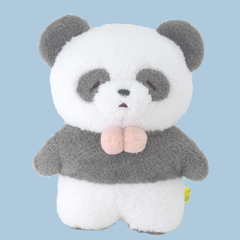 サンレモン　ふわふわたっとん ぬいぐるみ M ぱんだ GY  P-7542