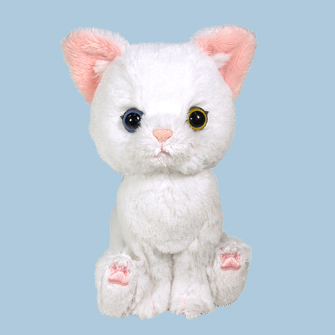 サンレモン キトン ぬいぐるみ シロネコ P-1362