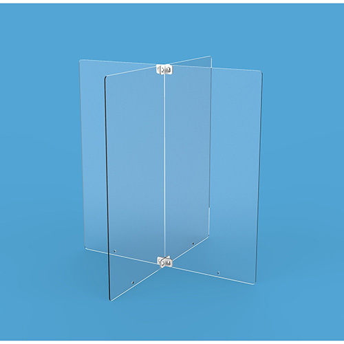 ナカバヤシ クロス型アクリルパーティション用パネル W300 2枚セット PTS-CR3002CR