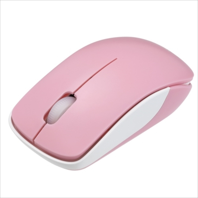 無線3ボタンBlueLEDマウス/ピンク MUS-RKT186P (tm)