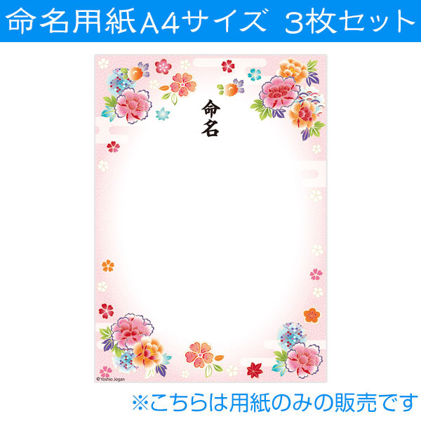 命名紙01　命名用紙3枚セット IT-ME-01