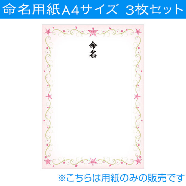 命名紙07　命名用紙3枚セット IT-ME-07