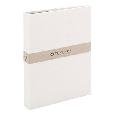 布クロスアルバム Terracotta【テラコッタ】 ナカバヤシ/1PLポケットアルバム/L判3段/ホワイト TER-L3P-140-W