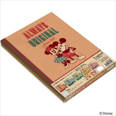 ナカバヤシ スイング・ロジカルノート/セミB5/A罫/ディズニー/ミッキー&フレンズ/カラークラフト NCB509A-5P