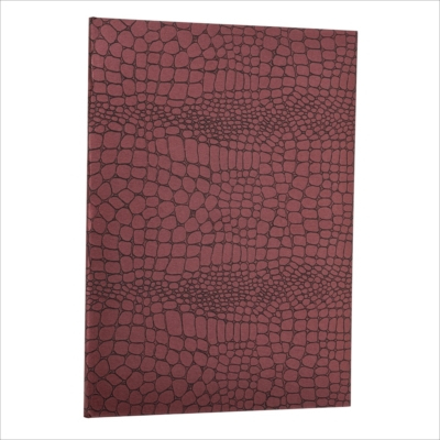 ナカバヤシ 証書ファイル Cタイプ A4 紙製クロス・クロコダイルマット ピンク FSPM-A4C-P