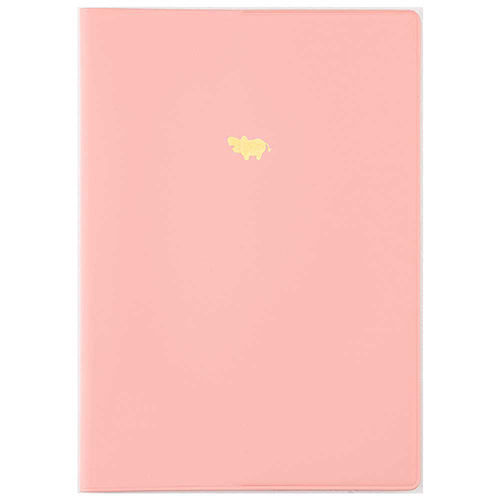 ナカバヤシ ヒポポシリーズ A5カバーノート(ノート付き) ピンク HPP-A51AC-P
