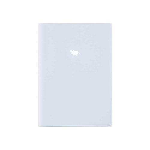 ナカバヤシ ヒポポシリーズ A6カバーノート(ノート付き) ブルー HPP-A61BC-B