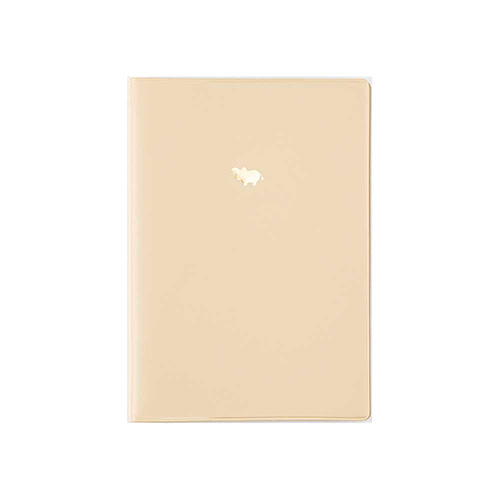 ナカバヤシ ヒポポシリーズ A6カバーノート(ノート付き) ベージュ HPP-A61SC-IV