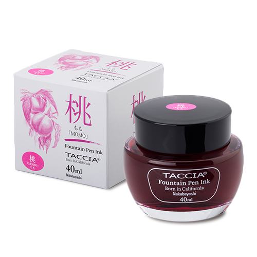TACCIA 万年筆用インク（水性染料）　すなおいろ・インク 40ML　もも　TFPI-WD40-06