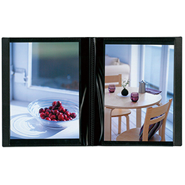 ナカバヤシ イージーストッカー3 PP製ポケットアルバム 2L判40枚収納 アカ-E3P2L-40-D ブラック