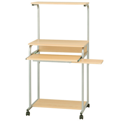 パソコンラック スリムタイプ PRE-101NMナチュラル木目