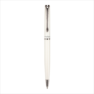 TACCIA ペンフォートフェミニーボールペン ホワイト・シルバー TPF-BP004-WH-SL