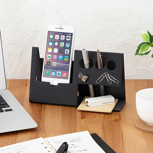 ナカバヤシ ori-pact【オリパクト】 デスクオーガナイザーM/ブラック NOP-D02BK