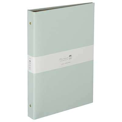 ナカバヤシ Harmaa(ハルマー) バインダー式ポケットアルバム L判3段 A-HR3Y-201-B ミントブルー