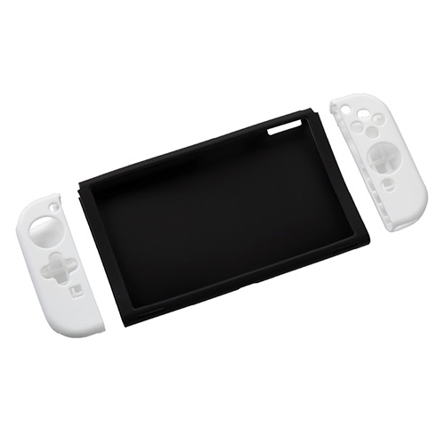 ナカバヤシ SWITCH 有機ELモデル用 シリコンカバー(分離型)/ホワイト SZC-SWE04W (tm)