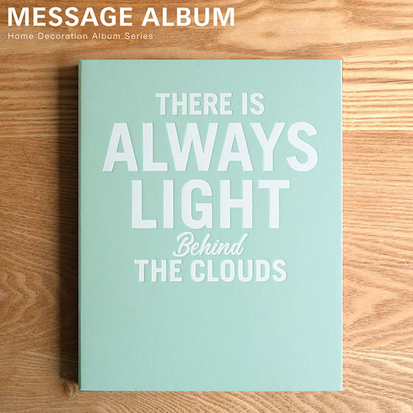 【WEB限定品】アルバム  ホームデコレーションアルバムシリーズ メッセージアルバム HDMA-L-IG/EC アイスグリーン