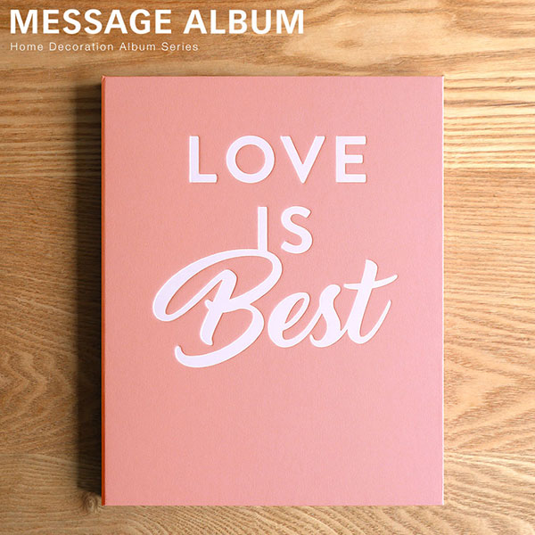 【WEB限定品】アルバム ホームデコレーションアルバムシリーズ メッセージアルバム HDMA-L-CP/EC コーラルピンク