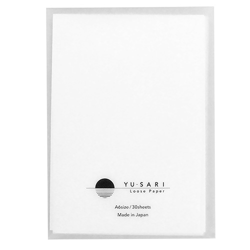 ナカバヤシ YU-SARI(ゆうさり)ルーズペーパーA6/無地 NYLS-A601-W
