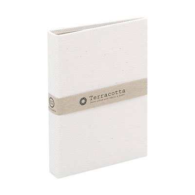 布クロスアルバム Terracotta【テラコッタ】 ナカバヤシ/ポケットアルバム/KG判タテ/ホワイト TER-KGP-75-W