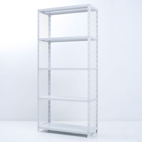 FeC&D/メッシュシェルフ/ホワイト FECAD-SH-W【別注】