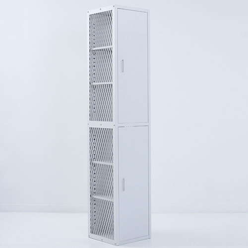 FeC&D/ロッカー2段タイプ/ホワイト FECAD-L2T-W【別注】