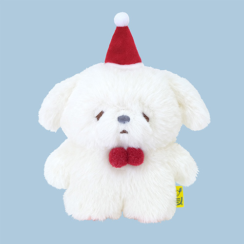 サンレモン ふわふわ たっとん ぬいぐるみ (S) サンタ いぬ WH P-8402