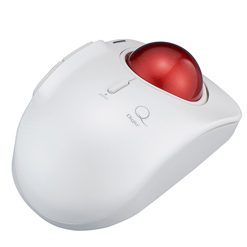 ナカバヤシ 【Qシリーズ】小型無線5ボタンレーザー式人差し指トラックボール/ホワイト(tm)