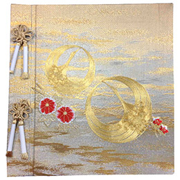 【★刺繍名入れ代込】ナカバヤシ フエルアルバム 婚礼用 金華鶴 金駒鶴 ア-LK-121-1