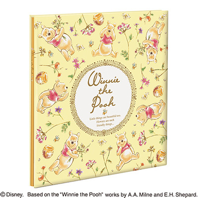 ナカバヤシ ディズニーキャラクター Lサイズフエルアルバム 100年台紙(黒)10枚 くまのプーさん アH-LD-107-2